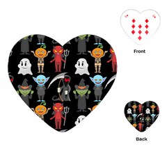 Halloween Playing Cards Single Design (heart) by nateshop