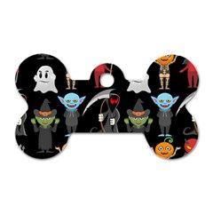 Halloween Dog Tag Bone (two Sides) by nateshop