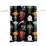 Halloween  Lightweight Drawstring Pouch (XL) Front