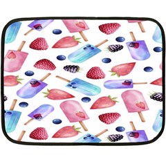 Ice Cream,strobery Double Sided Fleece Blanket (mini)  by nateshop