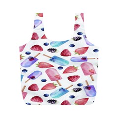 Ice Cream,strobery Full Print Recycle Bag (m) by nateshop