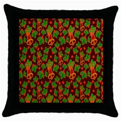 Illustration Throw Pillow Case (black) by nateshop