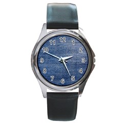 Jeans Round Metal Watch by nateshop