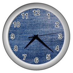 Jeans Wall Clock (silver) by nateshop