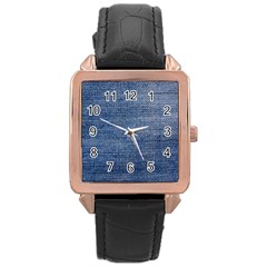 Jeans Rose Gold Leather Watch  by nateshop