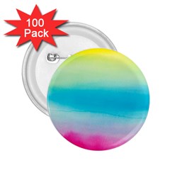 Watercolor 2.25  Buttons (100 pack) 