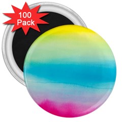 Watercolor 3  Magnets (100 pack)