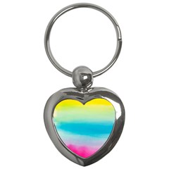 Watercolor Key Chain (heart) by nateshop