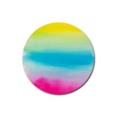 Watercolor Rubber Round Coaster (4 pack)