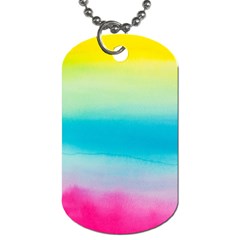 Watercolor Dog Tag (One Side)