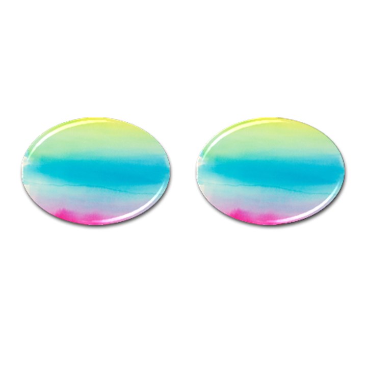 Watercolor Cufflinks (Oval)