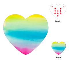 Watercolor Playing Cards Single Design (heart)