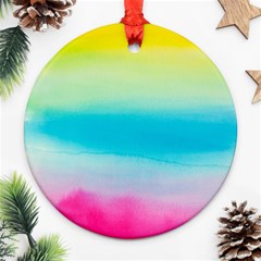 Watercolor Round Ornament (Two Sides)