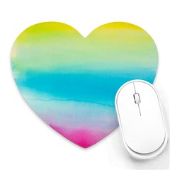 Watercolor Heart Mousepads