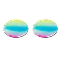 Watercolor Cufflinks (oval) by nateshop