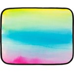 Watercolor Double Sided Fleece Blanket (Mini)  35 x27  Blanket Back