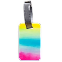 Watercolor Luggage Tag (two Sides) by nateshop