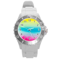 Watercolor Round Plastic Sport Watch (L)