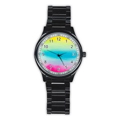 Watercolor Stainless Steel Round Watch