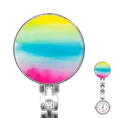 Watercolor Stainless Steel Nurses Watch by nateshop