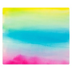 Watercolor Double Sided Flano Blanket (Small) 