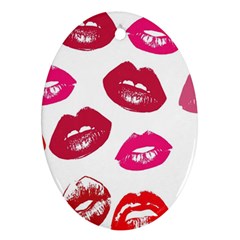 Lips Ornament (oval) by nateshop