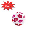 Lips 1  Mini Magnet (10 pack)  Front