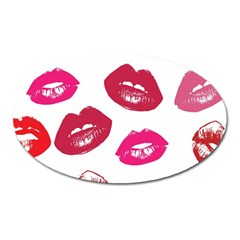 Lips Oval Magnet by nateshop