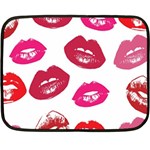 Lips Fleece Blanket (Mini) 35 x27  Blanket