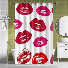 Lips Shower Curtain 48  X 72  (small)  by nateshop