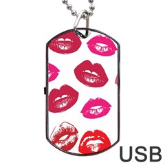 Lips Dog Tag Usb Flash (one Side) by nateshop