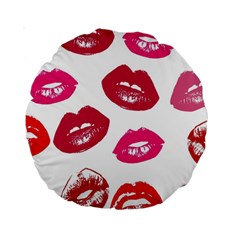 Lips Standard 15  Premium Round Cushions by nateshop