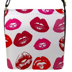 Lips Flap Closure Messenger Bag (s) by nateshop