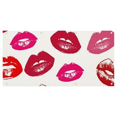 Lips Banner And Sign 8  X 4 