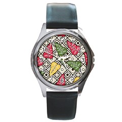 Leaves Round Metal Watch by nateshop