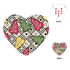 Leaves Playing Cards Single Design (heart) by nateshop