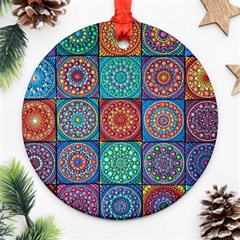 Mandala Art Ornament (round) by nateshop