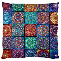 Mandala Art Large Cushion Case (two Sides) by nateshop