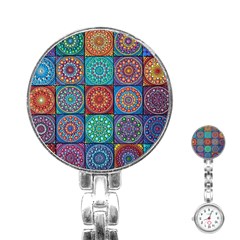 Mandala Art Stainless Steel Nurses Watch by nateshop