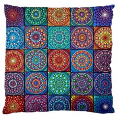 Mandala Art Large Flano Cushion Case (two Sides) by nateshop