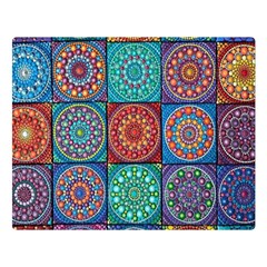 Mandala Art Double Sided Flano Blanket (large)  by nateshop