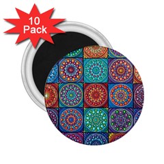 Mandala Art 2 25  Magnets (10 Pack)  by nateshop