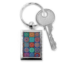 Mandala Art Key Chain (rectangle) by nateshop