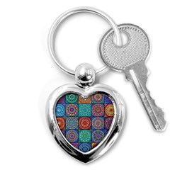 Mandala Art Key Chain (heart) by nateshop