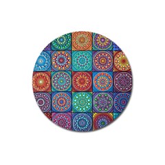 Mandala Art Magnet 3  (round) by nateshop