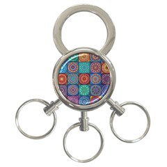 Mandala Art 3-ring Key Chain by nateshop