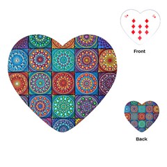 Mandala Art Playing Cards Single Design (heart) by nateshop