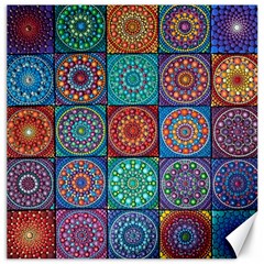 Mandala Art Canvas 12  X 12  by nateshop