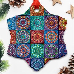 Mandala Art Ornament (snowflake) by nateshop