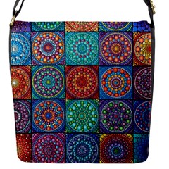 Mandala Art Flap Closure Messenger Bag (s) by nateshop